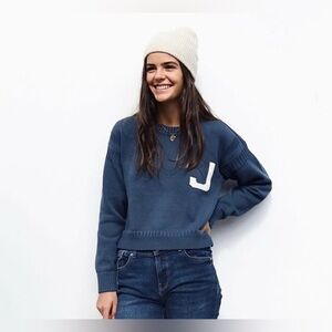 New without tags Jam Industries CROPPED GUERNSEY Sweater size small